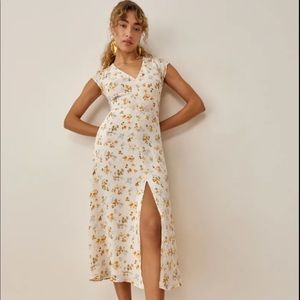 Reformation Wellfleet Dress in Tansy Floral